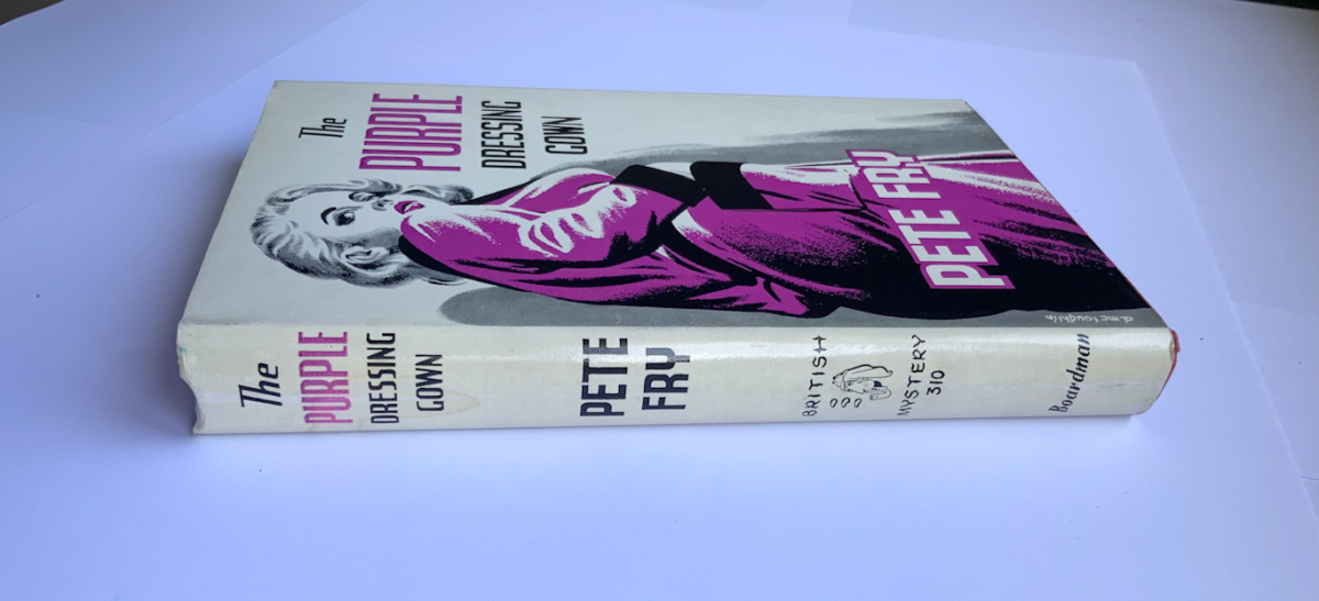 THE PURPLE DRESSING GOWN British crime book by Pete Fry 1960 1st edition
